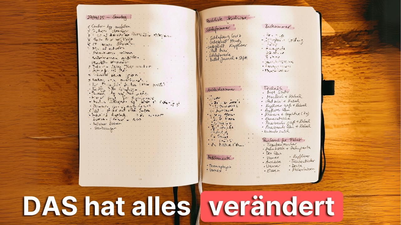 Wie ein Notizbuch mein Leben veränderte (Bullet Journal, Alastair, Habit-Tracker, Reflexion)