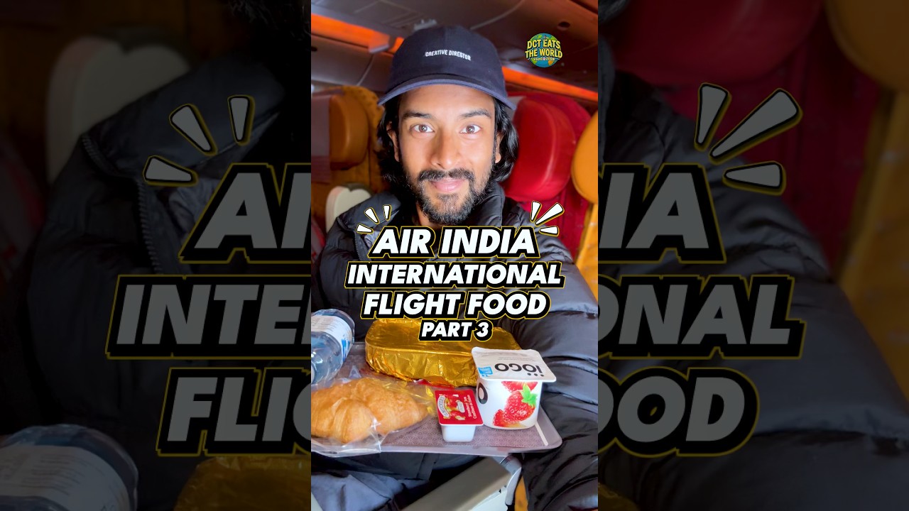 What I Ate On The Rest Of My 16 Hour Air India Flight! ✈️