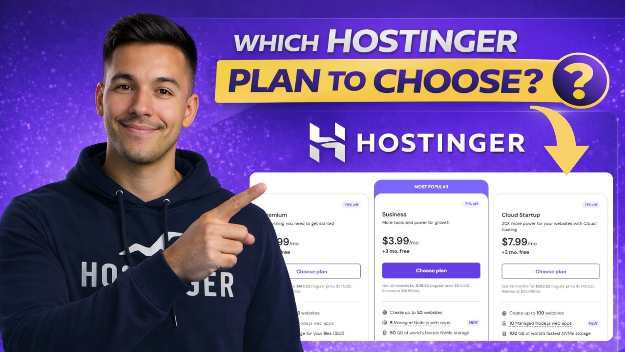 Тарифные планы Hostinger: объяснение, какой план вам нужен.