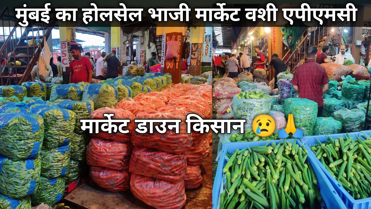 Mumbai Wholesale Bhaji Market | Vashi Apmc Bhaji Market | Wholesale Market In Mumbai