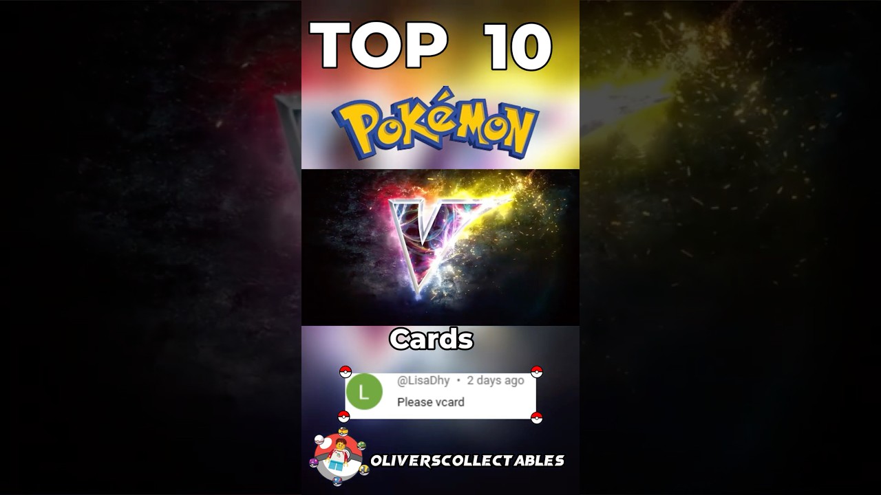 Top 10 Best V Cards! #shorts #pokemon