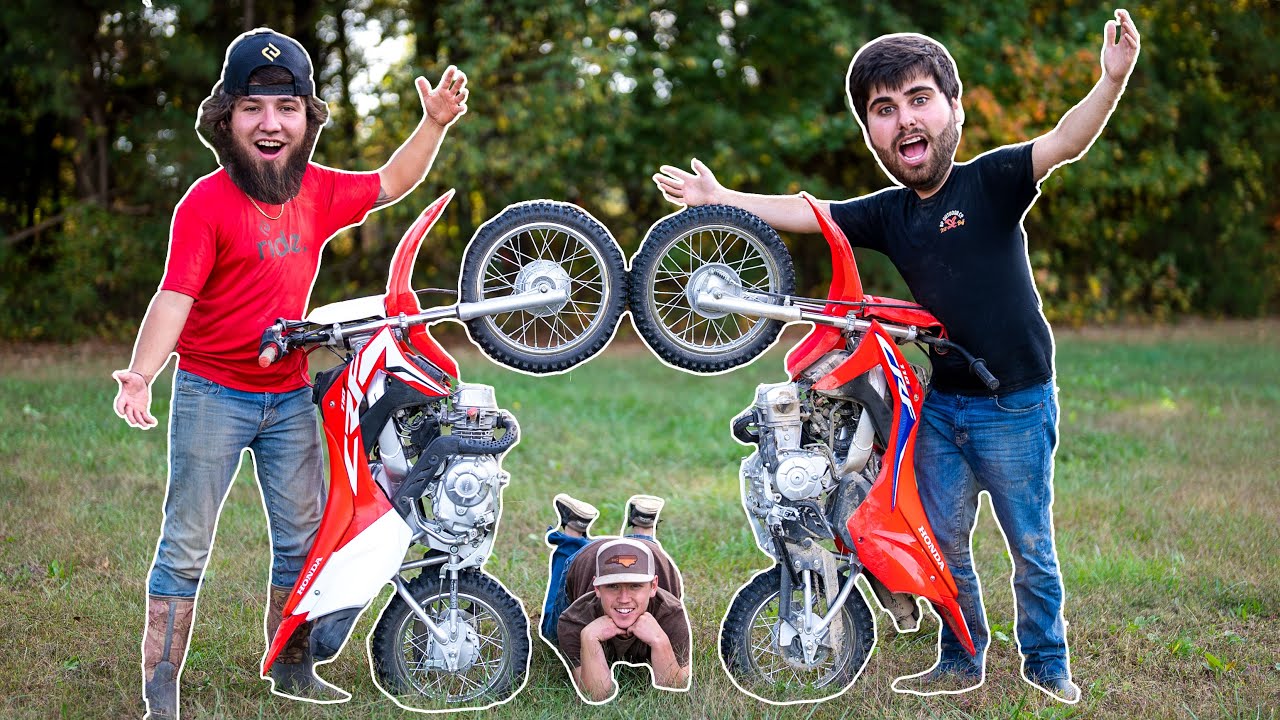 EPIC GAME OF DIRT BIKE TAG! *HE CRASHED*