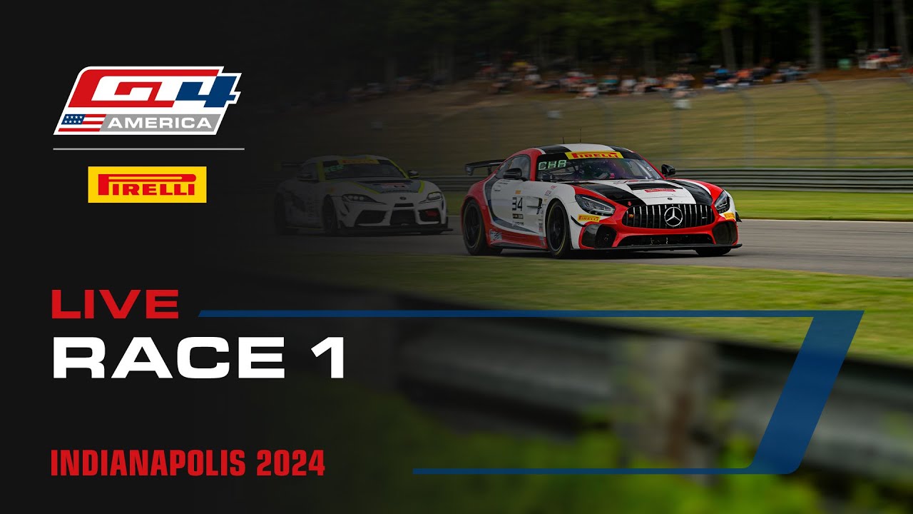 LIVE | Race 1 | Indianapolis | Pirelli GT4 America 2024