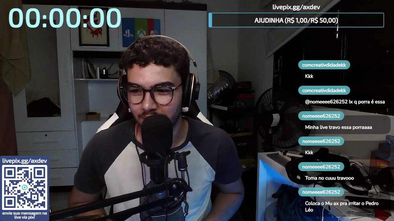 TO DE VOLTA 1 REAL = +2 MINUTOS DE LIVE