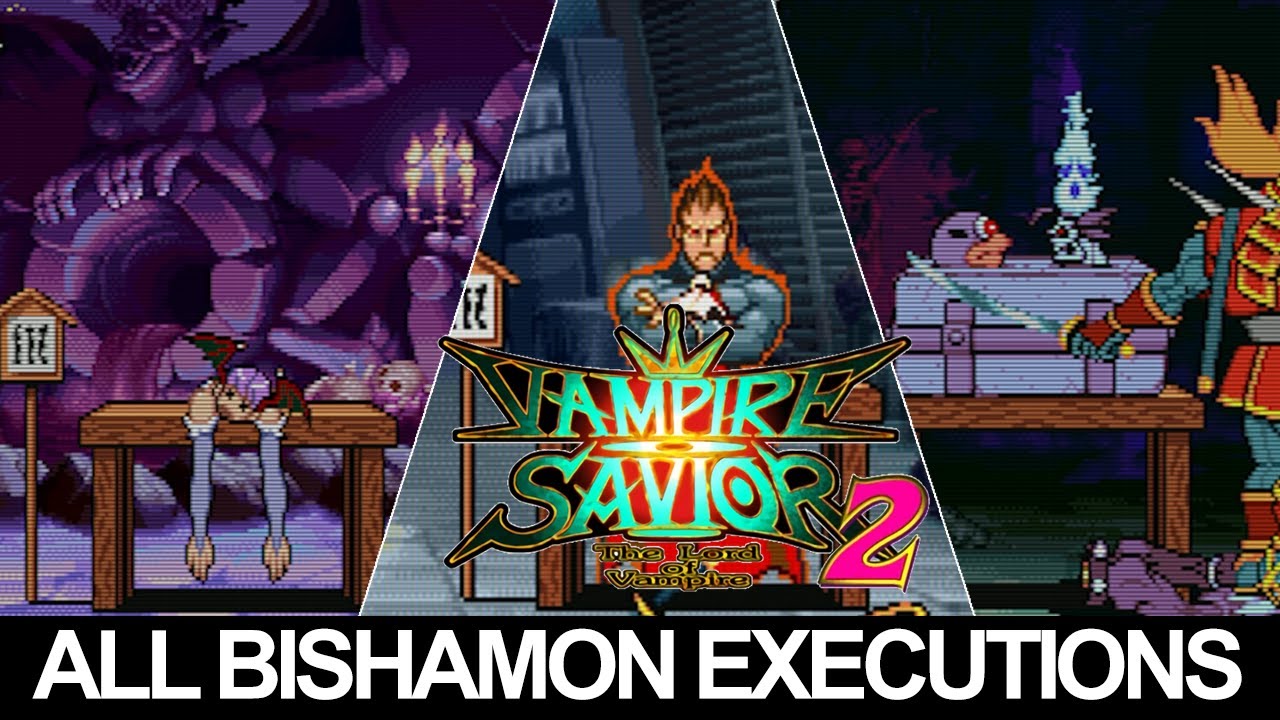 All Bishamon Torso Fatalities/Executions (Togakubi Sarashi) | Vampire Saviour 2/ Darkstalkers 3