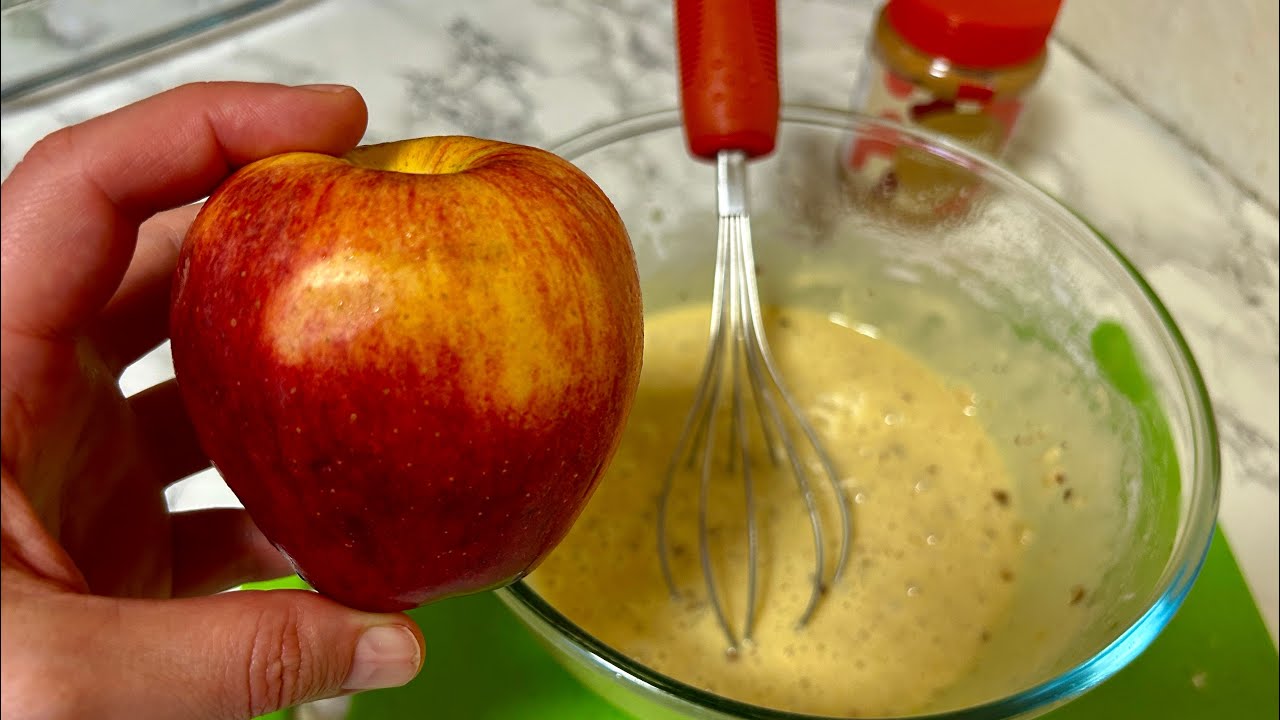 Easy 1 Apple Cake with Nuts