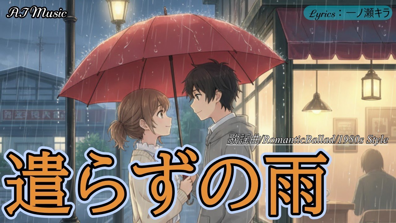 遣らずの雨 (歌謡曲 / バラード / 1980年代 / Lyrics) -【AI音楽】【一ノ瀬キラ】