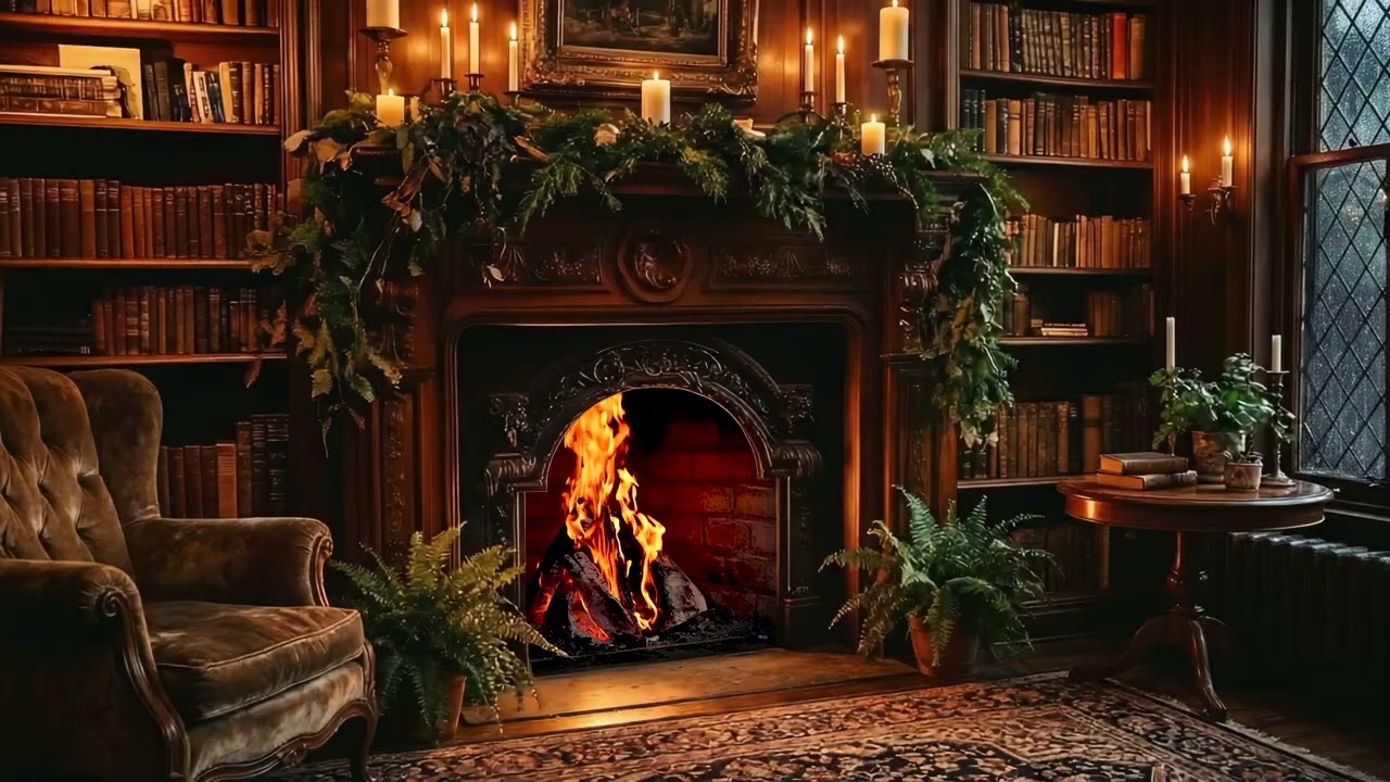 🔥 Fireplace Smooth Jazz for Focus | Cozy Study Ambience for Reading & Deep Work