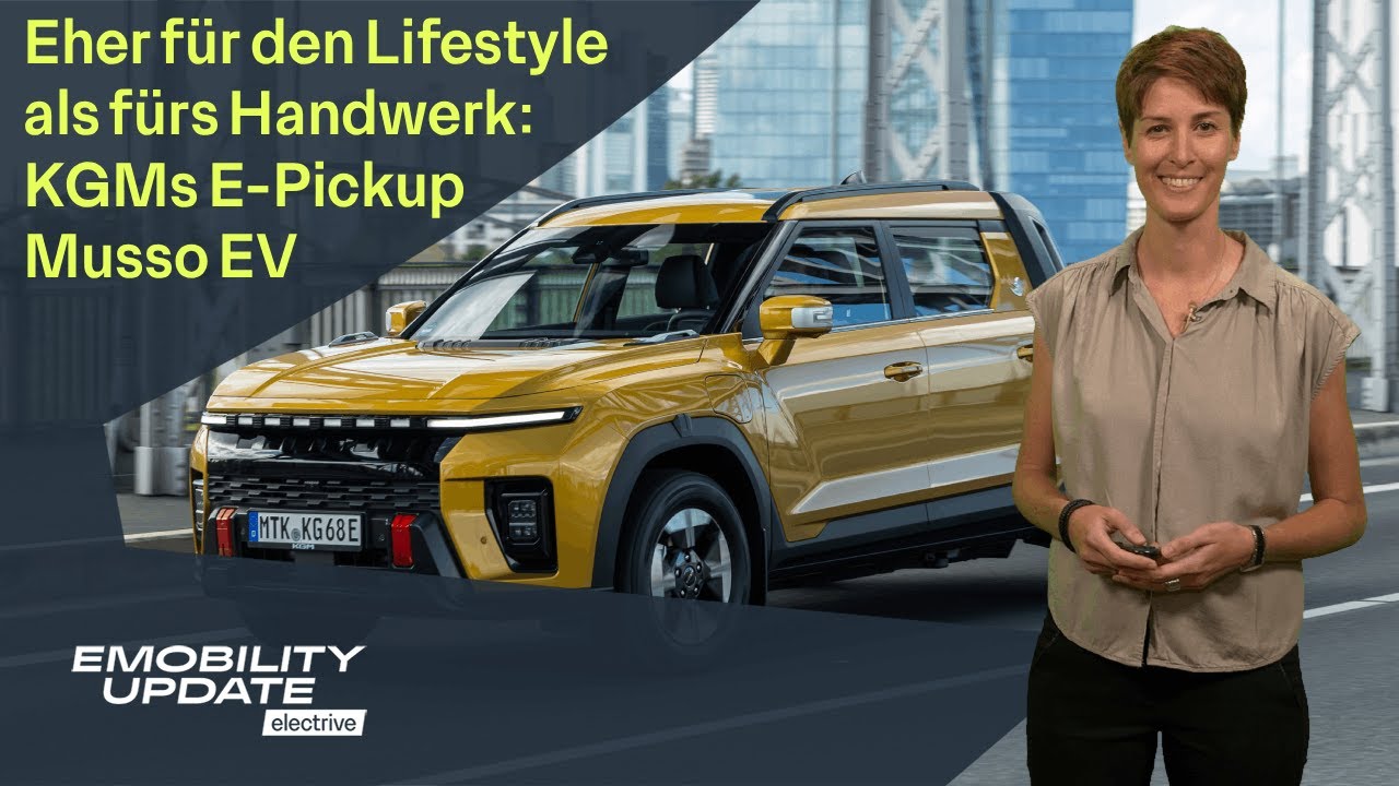 Mit 1,8 Tonnen Anhängelast: E-Pickup KGM Musso EV startet bei 42.000 Euro – eMobility Update