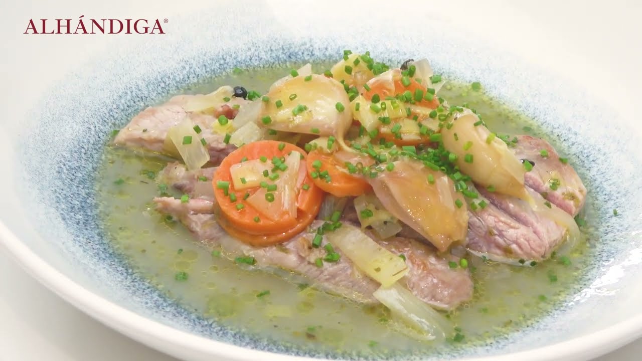 Secreto Ibérico en escabeche tibio