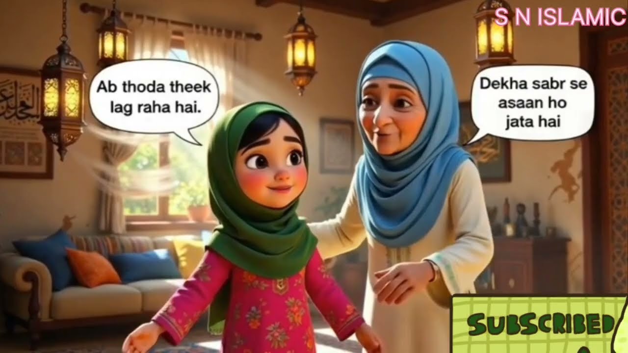 Ayesha Ne Roza Rakhne Ki Zidd Kar Li🌙 | Emotional Ramadan Story | Kids Islamic Cartoon #Roza #Ayesha
