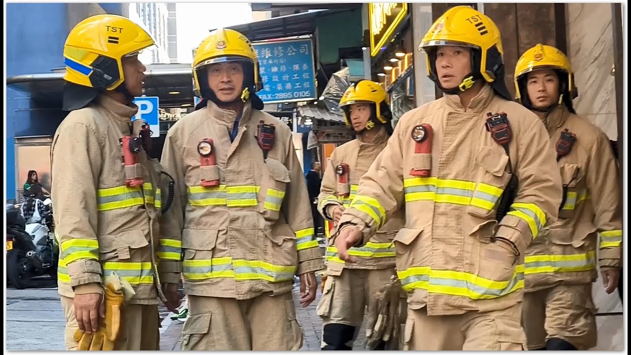 突發行動 現場實地拍香港消防員出勤工作 Sudden Operation of Hong Kong Fireman 向救火消防員英雄致敬