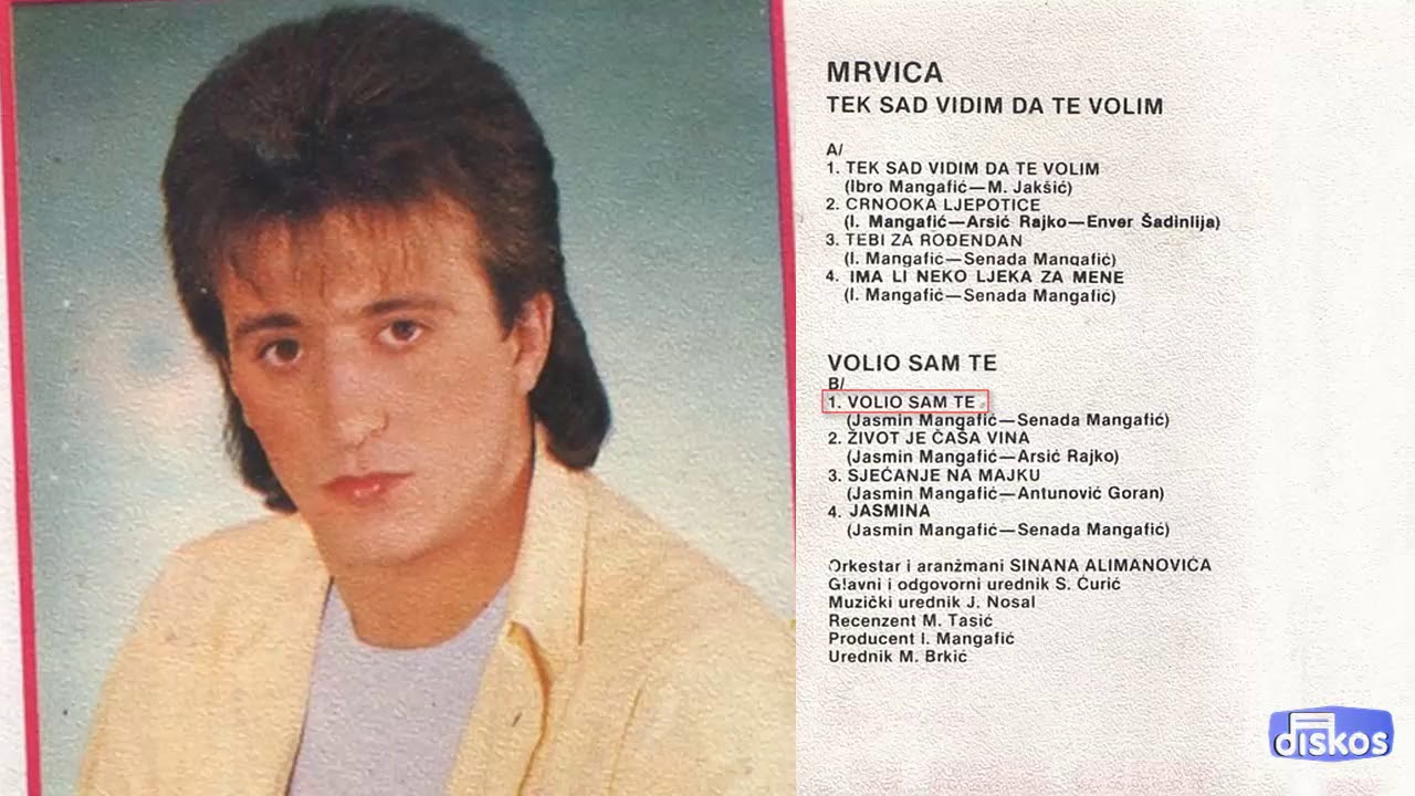 Dzevad Preljevic Mrvica - Volio sam te - (Audio 1986)