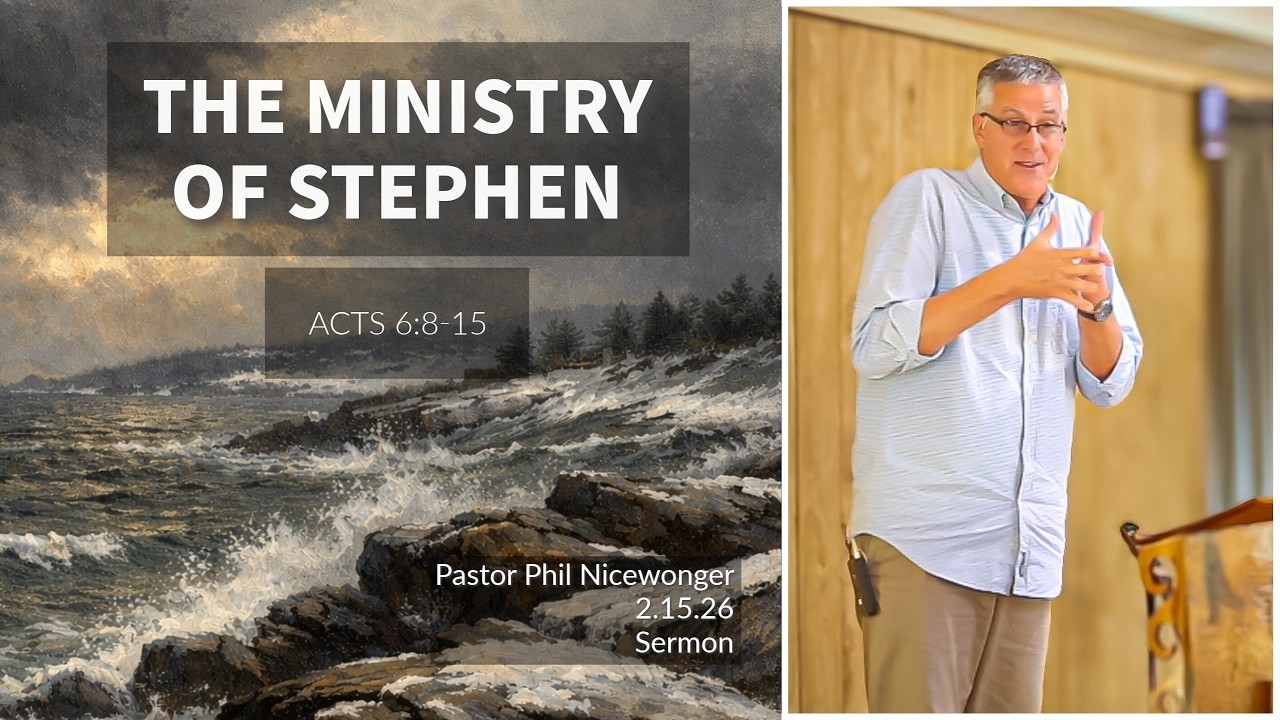 “The Ministry of Stephen” – A Sermon on Acts 6:8–15