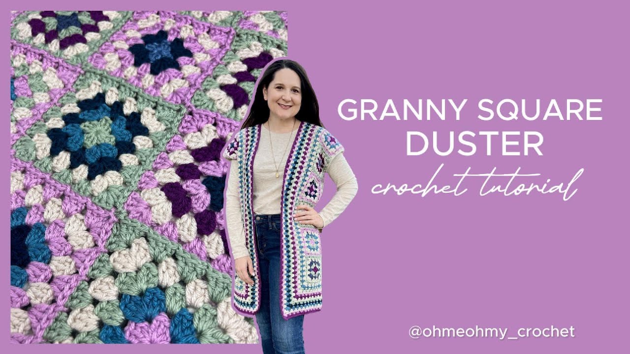 Granny Square Duster Crochet Tutorial