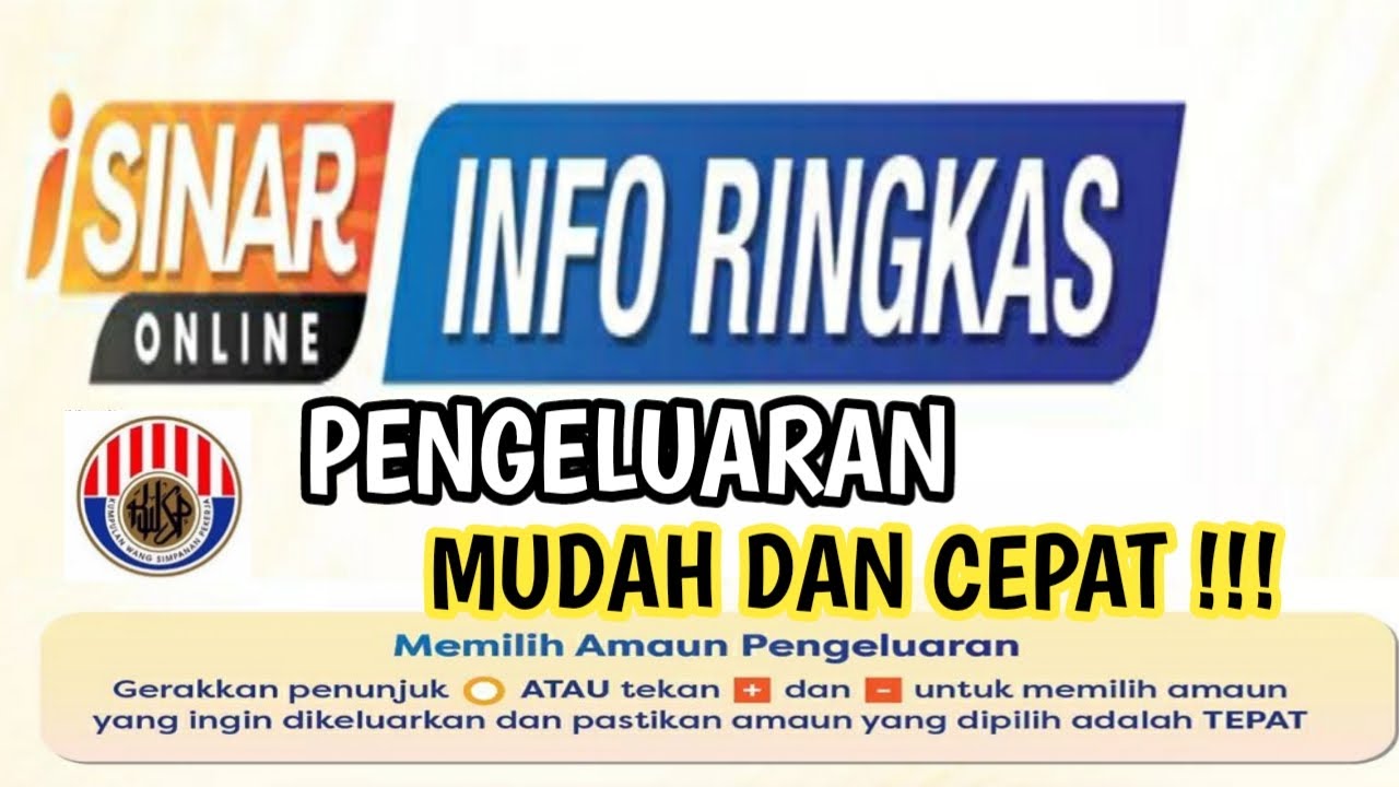 CARA MUDAH PENGELUARAN DUIT MELALUI // i-SINAR ONLINE MUDAH DAN CEPAT.....