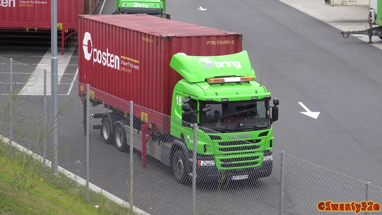 4K| Scania P360 Moving Containers
