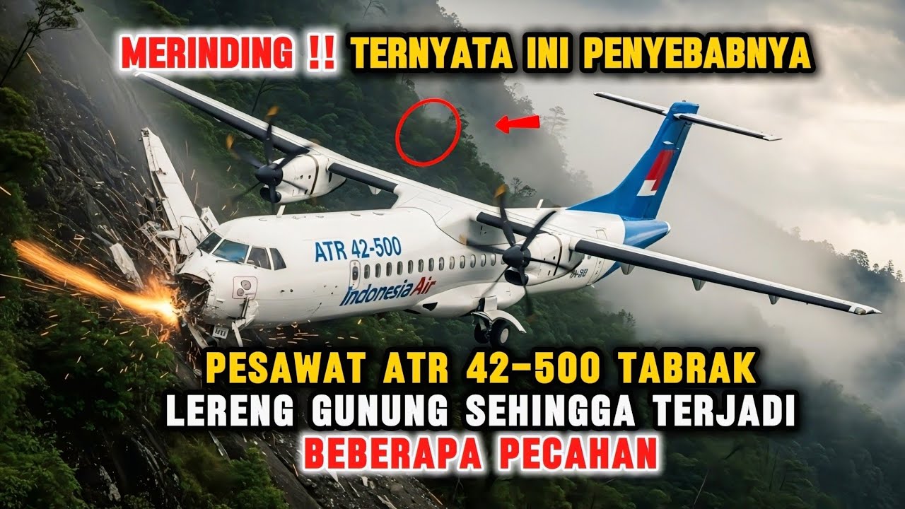 NGERI‼️PENYEBAB Pesawat ATR 42-500 Hilang Kontak di Maros Sulsel, Diduga Jatuh di Kawasan Pegunungan
