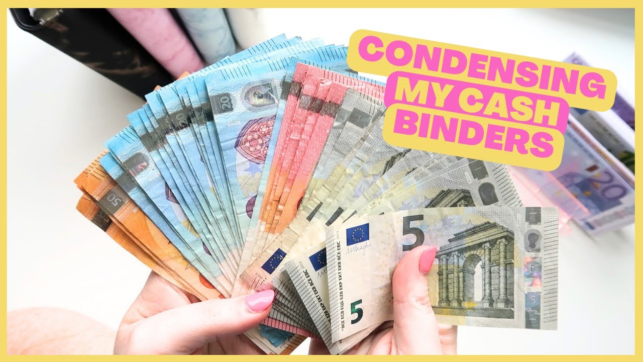 CONDENSING MY CASH ENVELOPES | RETURN CASH TO THE BANK