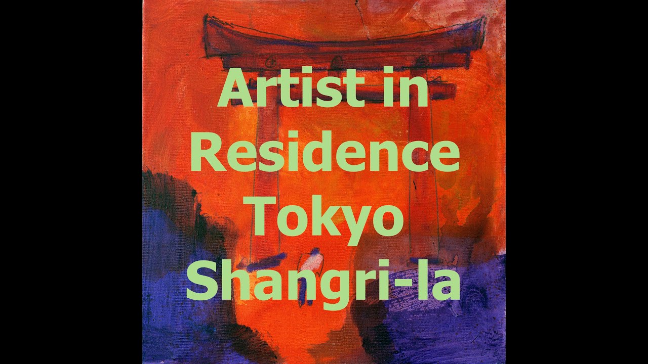 Gregory Burns as Artist in Residence, Shangri-La Resorts, Tokyo, Japan.