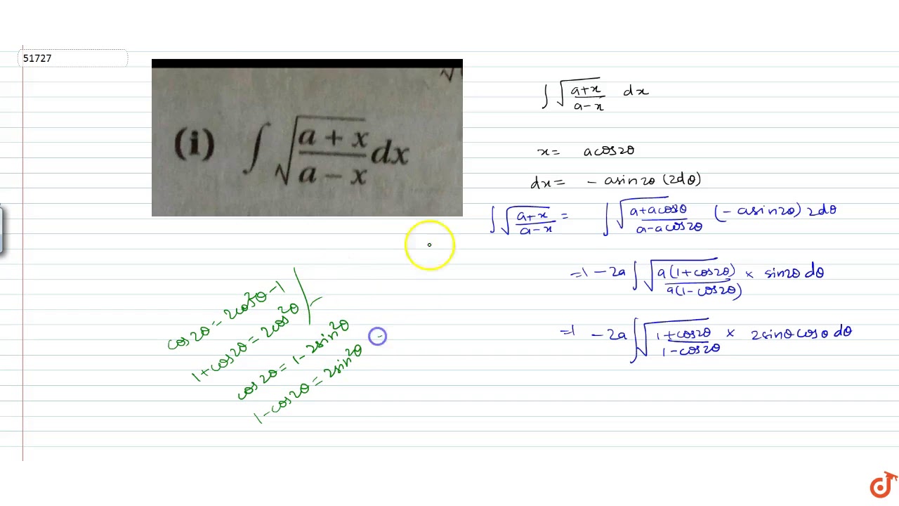 `intsqrt((a+x)/(a-x)) dx`