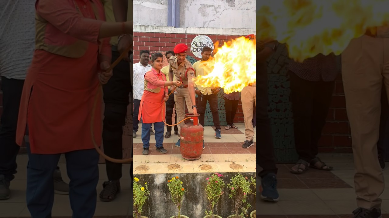 🔥Household fire fighting training🇮🇳🫡|TY for 30M views| #industrialskills #firefighter #fireforce
