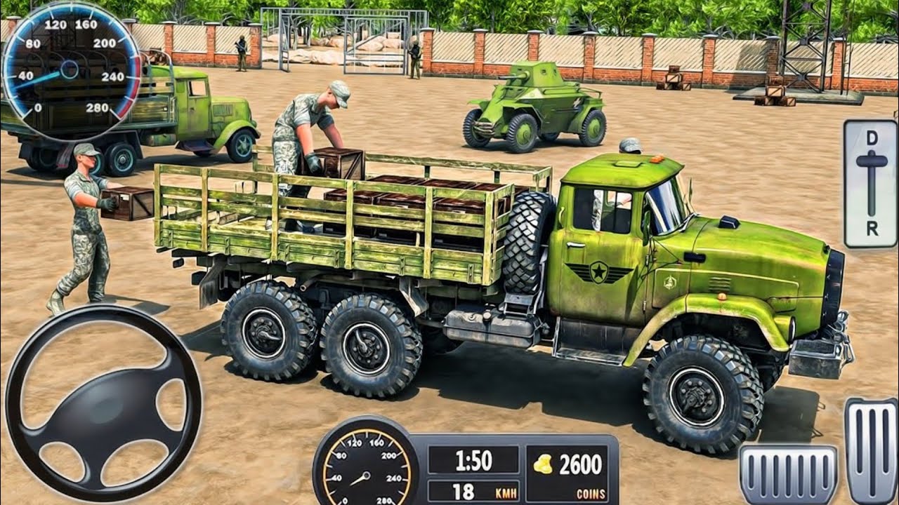 Army Truck Driving Cargo Games - US Offroad Army Truck Driving 3D 2025 - Andriod Gameplay
