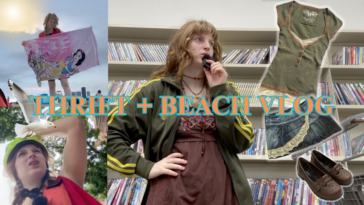i want to go back to my room. (BEACH DAY + THRIFTING VLOG)