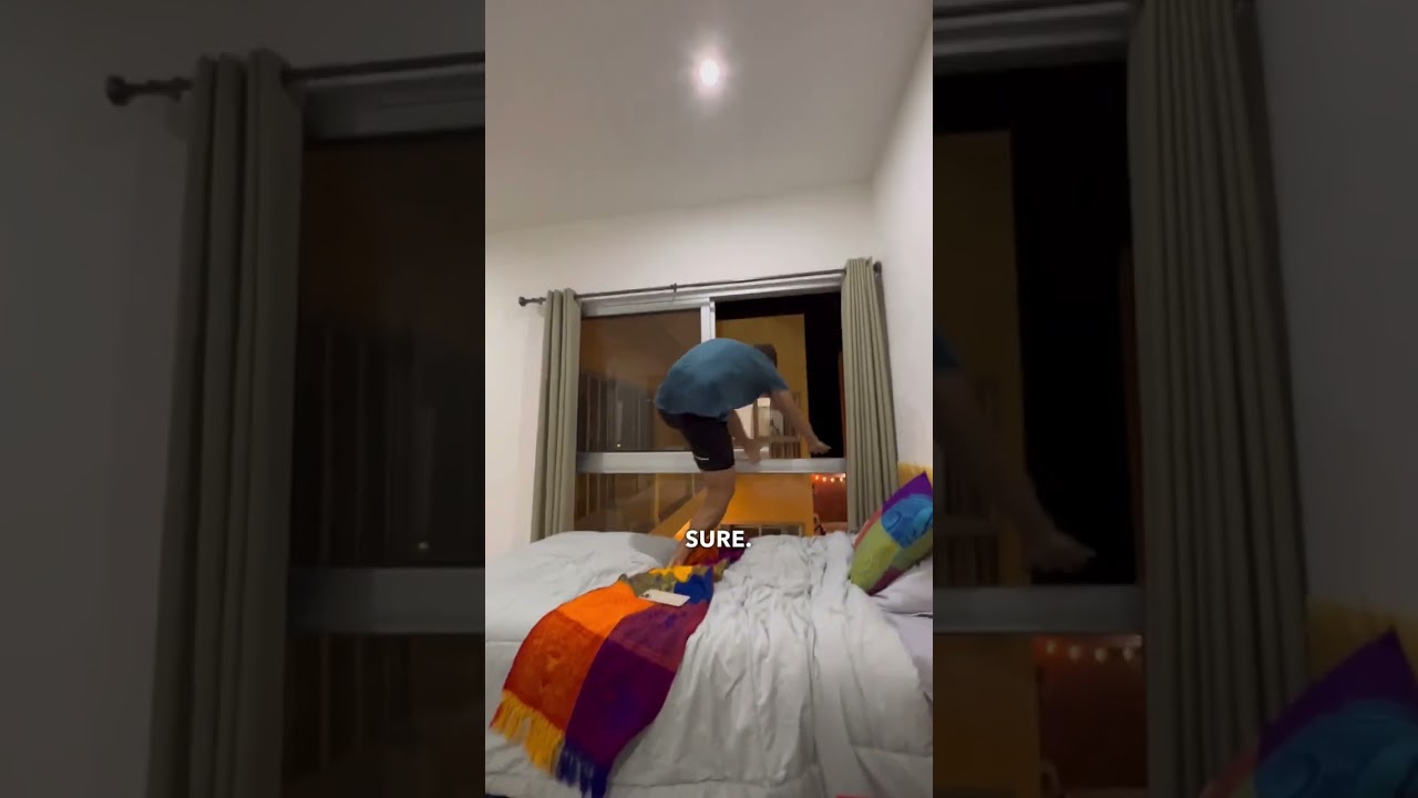 I jumped out of a window...