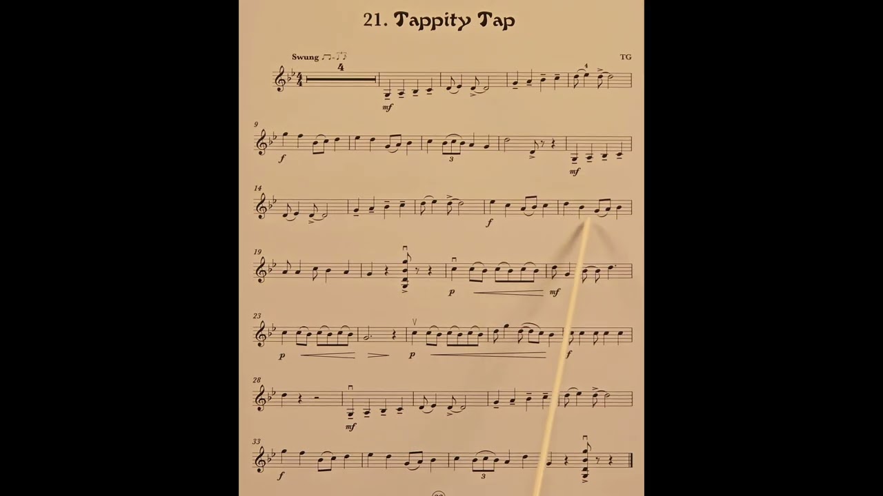 21 Tappity Tap piano accompaniment at rehearsal speed