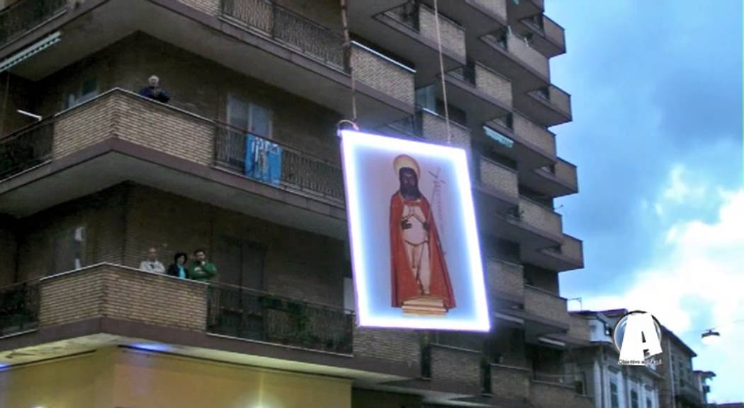 Angri: Alzata del quadro di San Giovanni Battista (24/05/13)