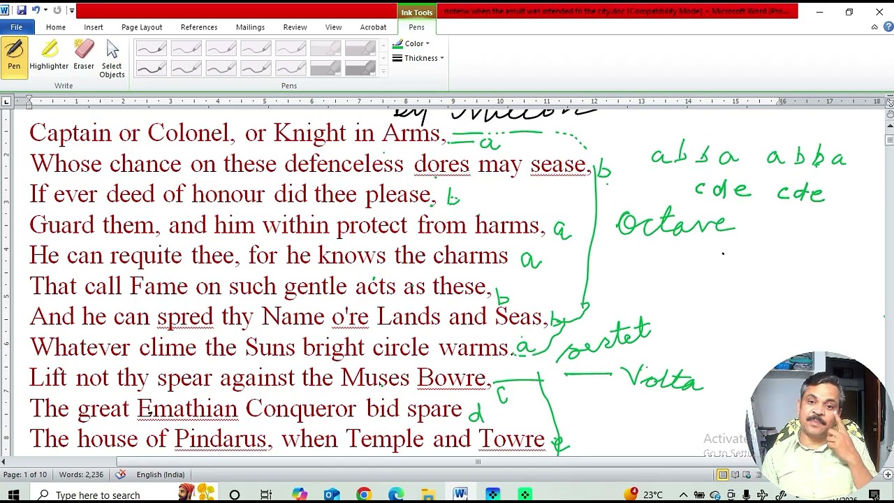 Sonnet When the Assault was Intended to the City by John Milton
