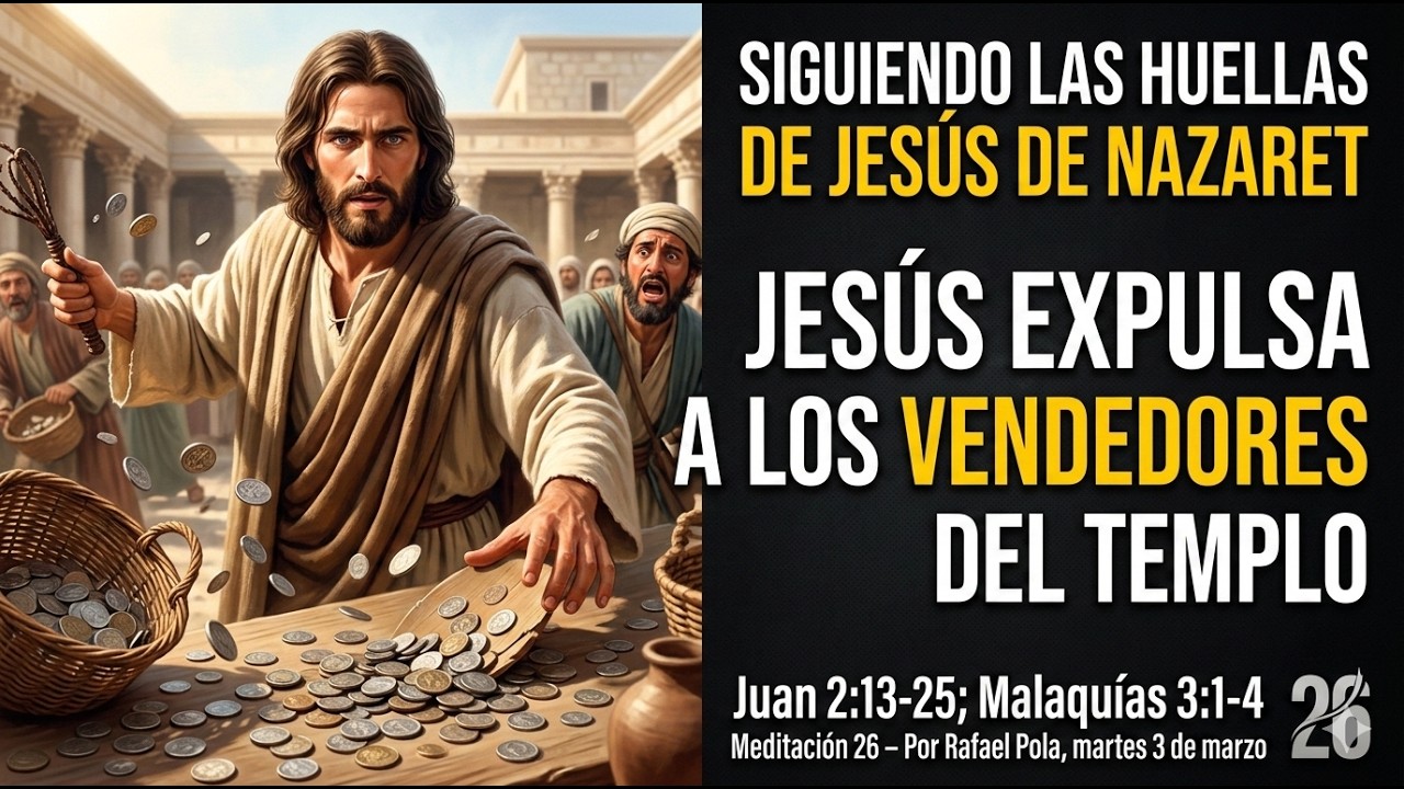 Jesús expulsa a los vendedores del templo. Siguiendo las huellas de Jesús de Nazaret 26