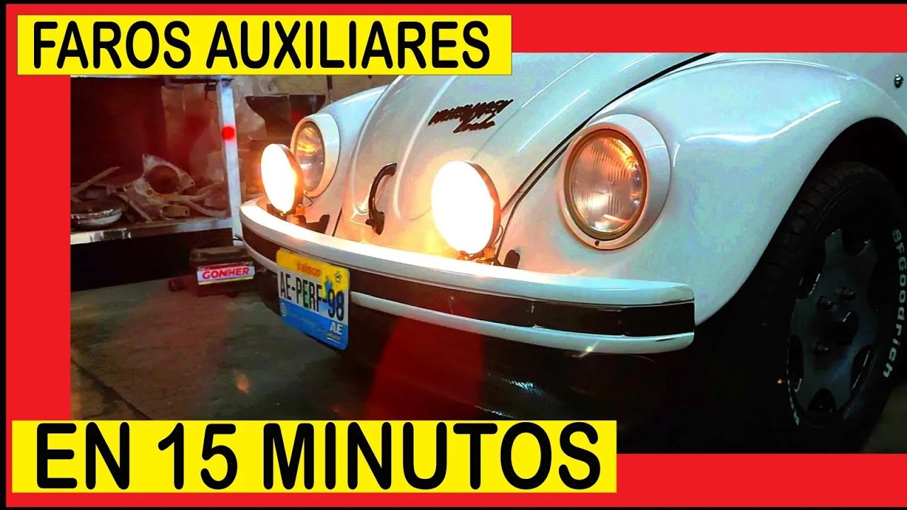 COMO INSTALAR FAROS AUXILIARES VOCHO EN 15 MINUTOS/TUTORIAL FAROS AUXILIARES SIN RELEVADOR