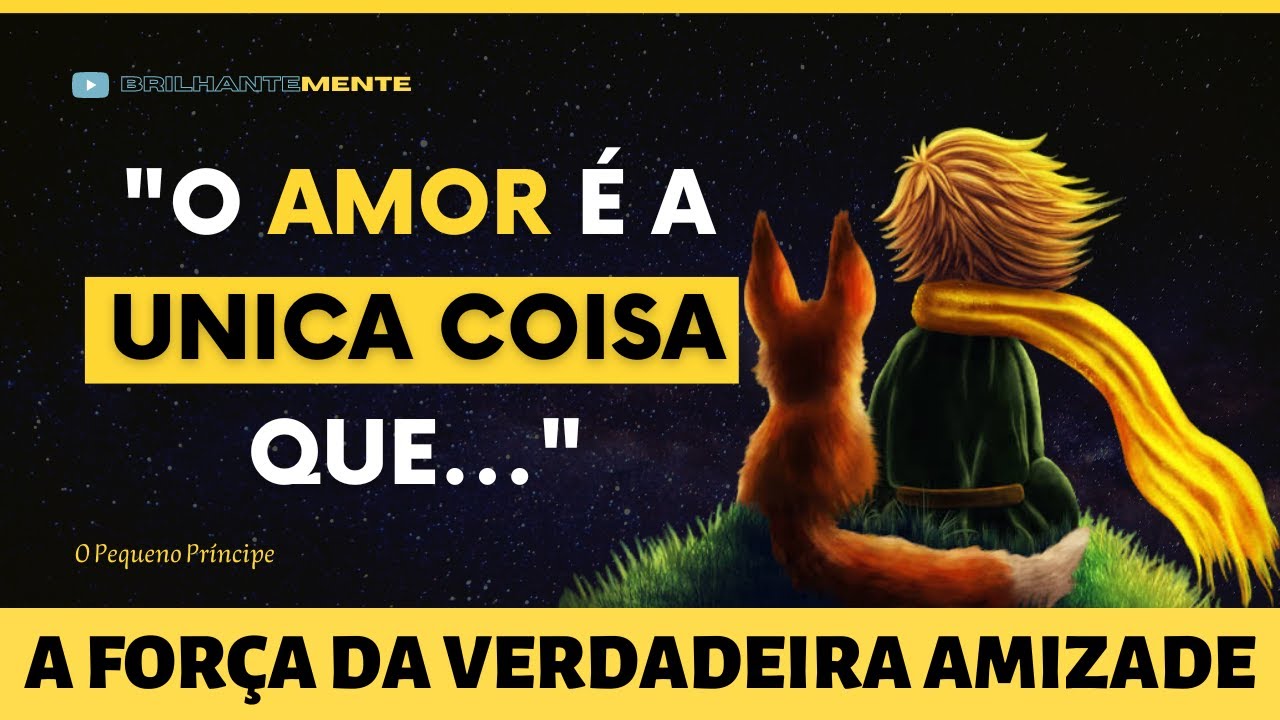 Frases do Livro Pequeno Príncipe | Frases Sabias da Vida - A Força da Verdadeira Amizade
