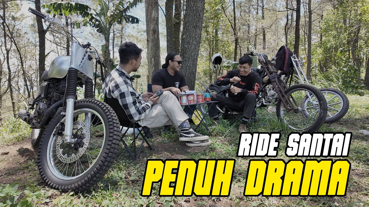 RIDE SANTAI PENUH DRAMA | POV Riding, Pure sound | LongFork Chopper 