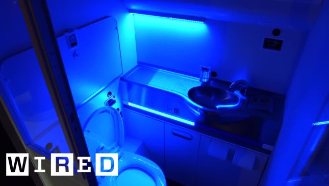 Boeing's Self-Cleaning Bathroom Would Nuke Germs with UV Rays