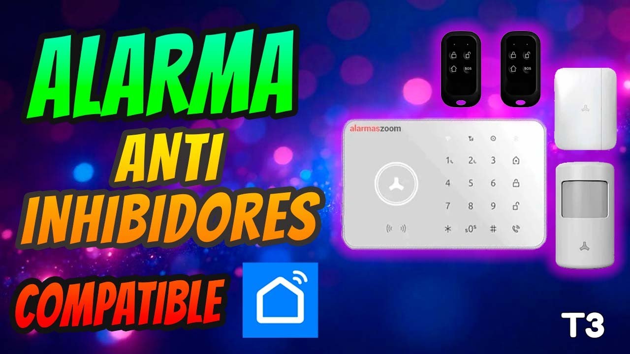 Alarma sin cuotas anti inhibidores AZ0 T3 gama alta compatible Tuya Smart - Smart Life