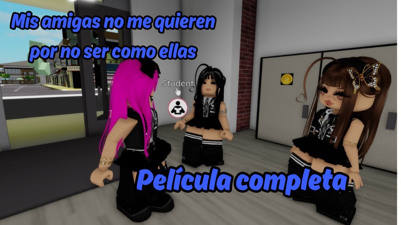 MIS AMIGAS NO ME QUIEREN POR NO SER COMO ELLAS PELÍCULA 😭🥲HISTORIA DE ROBLOX BROOKHAVEN