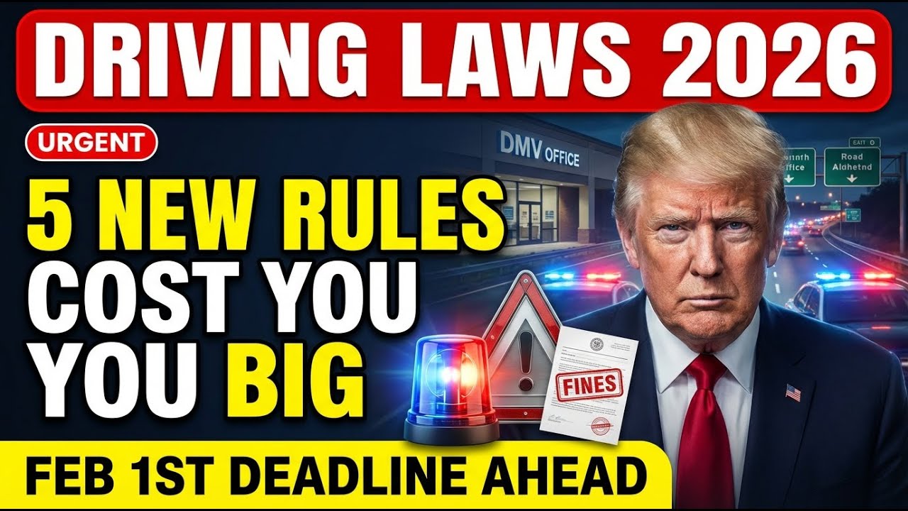 USA Driving Law Changes 2026 for Seniors – 5 New Rules That Could Trigger Fines & License Holds
