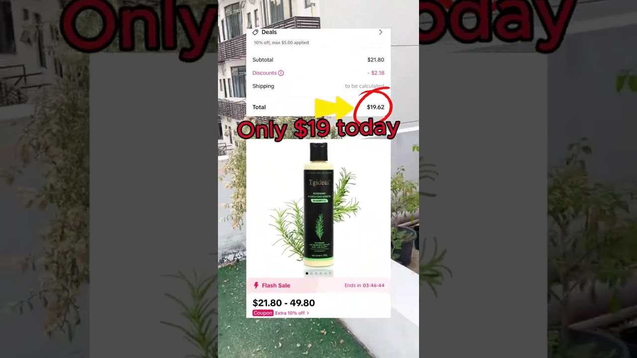Hair Growth Shampoo: T Gideas Rosemary Hydrolyzed Keratin - Special Offer!#hairgrowth