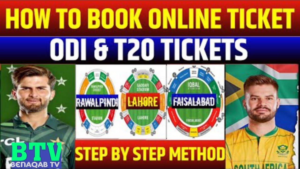 Pak vs SA tickets | pak vs SA t20 tickets | how to buy pak vs SA tickets | how to book ticket online