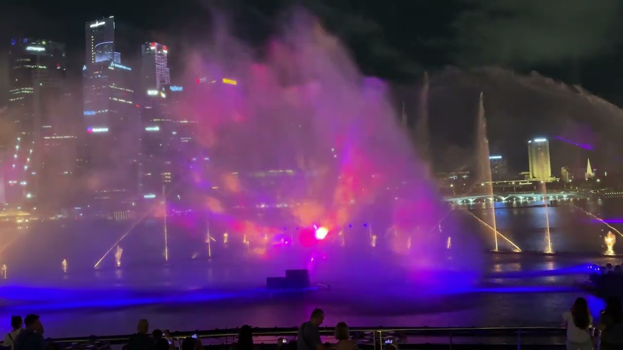 Spectra Light & Water Show – Marina Bay Sands Singapore (Raw Footage)