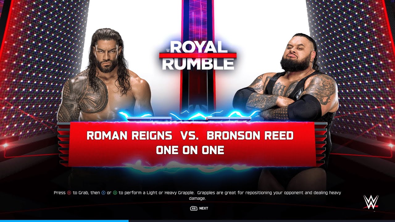 ROMAN REINGS VS BRONSON REED | WWE ROYAL RUMBLE | WWE 2K25 GAMEPLAY