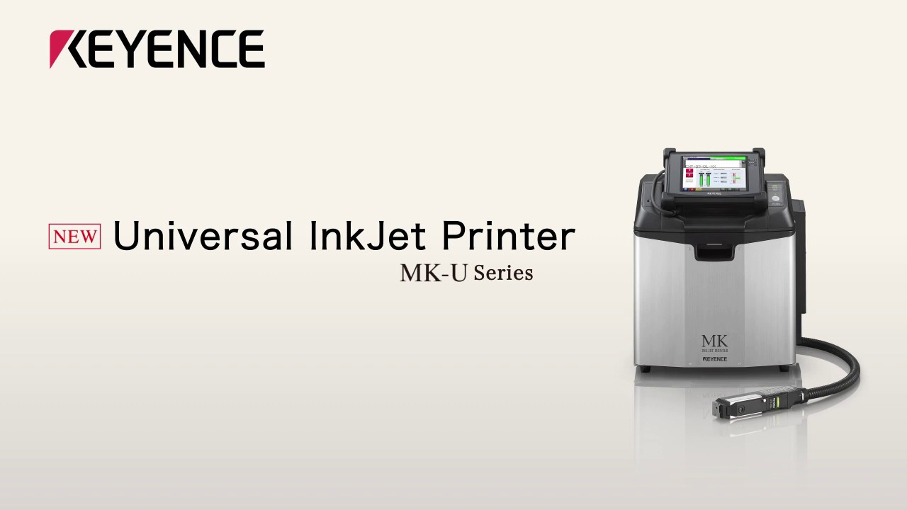 Industrial Inkjet Printer / Continuous Inkjet Printer | KEYENCE MK-U series