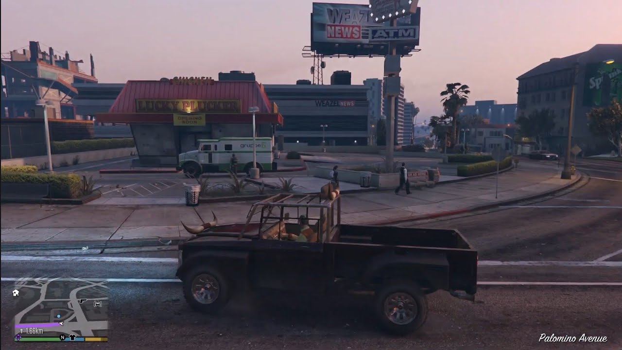 GTA 5 - Trevor's Money Truck Heist + 5 Stars Escape.