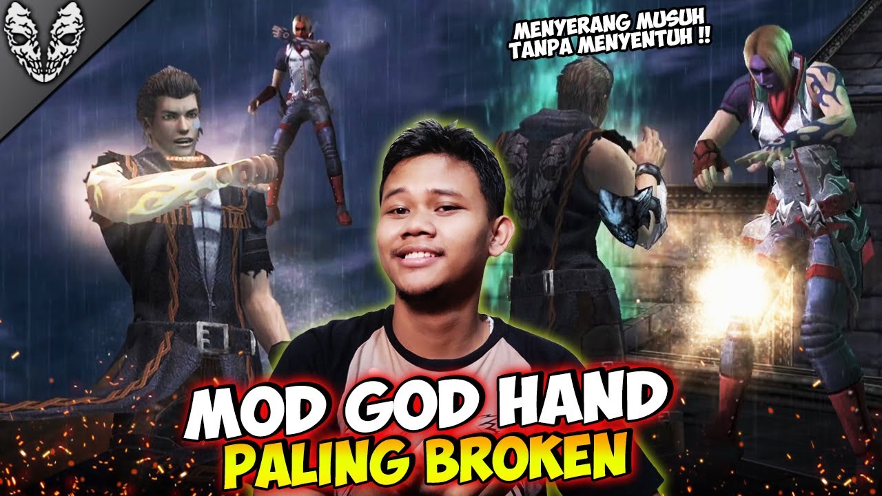 MENYERANG TANPA MENYENTUH !! MOD GOD HAND PS2 PALING BROKEN MELAWAN SEMUA BOSS