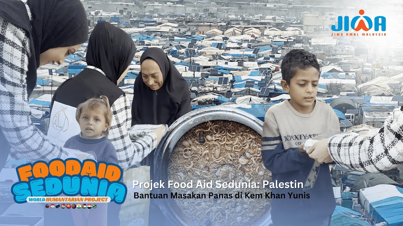 #VIDEOJIWA - 650 SET MASAKAN PANAS UNTUK PAL3STIN - PROJEK FOOD AID SEDUNIA (PALESTIN)