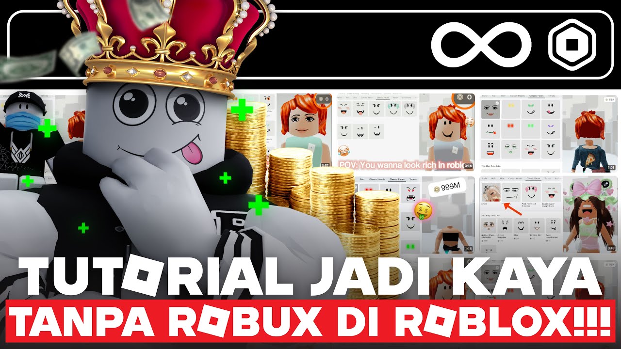 TUTORIAL JADI KAYA DI ROBLOX!!! TANPA ROBUX...