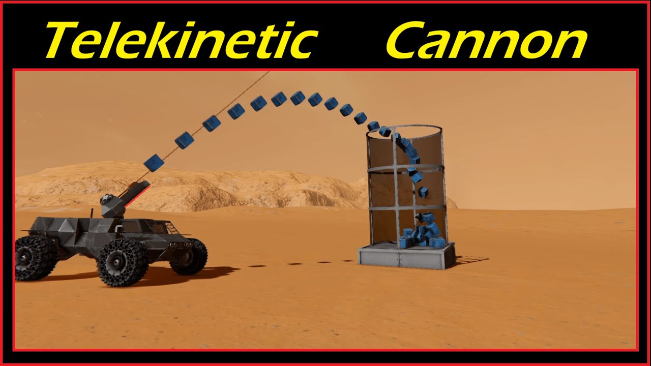 Telekinetic Cannon | Tranquility & Destruction | Space Engineers